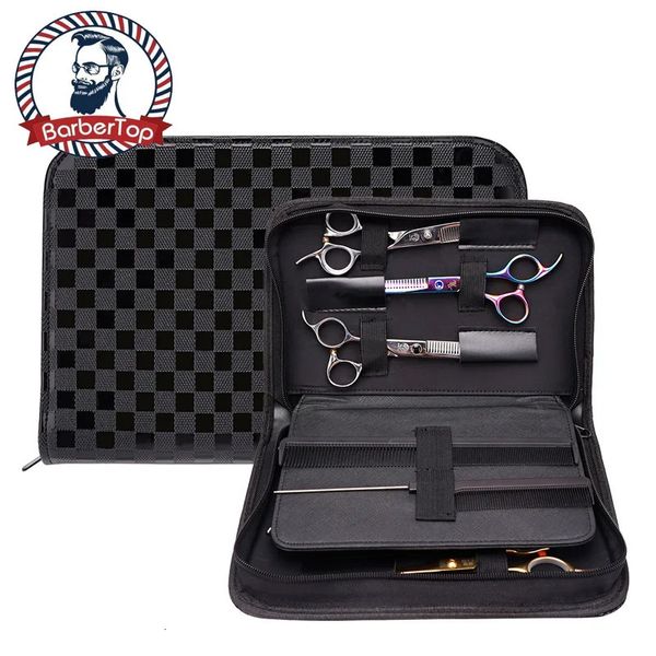 Salon de coiffure Barbershop Ciseaux Peigne Sac Pochette Étui Coiffeurs Coiffeur Ciseaux Salon de Coiffure Outils Étui Support Pliant 231025