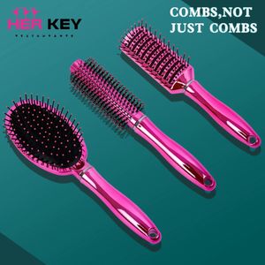 Hair le cuir chevelu massage peigne airbag brush nylon women wet boucly détangle brosse pour le salon coiffeur outils de coiffure 240412