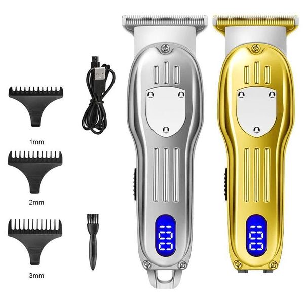 Ciseaux de cheveux 2023 LCD Clipper numérique Rasoir électrique Coute Hine pour l'homme Barber Barber Trimmer USB Drop délivre DHEMS
