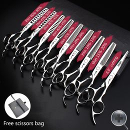 Haarschaar 5.567 inch Japanse 440C Kappersschaar Professionele kapper Speciale schaar Set Hairdressing Scissors Haar snijden 230208