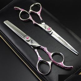 Haarschaar 6inch Lander Pet verzorging Cutting Scissor 6cr Hoogwaardige Groomer Levering Dog Hond Hairdressing Shear Clipper Drop Delivery Dht2c