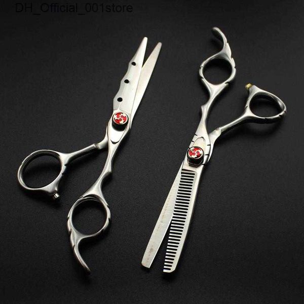 Ciseaux de cheveux Ciseaux de cheveux Professionnel Japon 440C ACTEUR 6 MATTE COUPE COUPE BARBER OUTILS CHEATCUT CHEARS CHILDRESSER Q240425