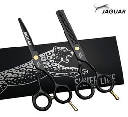 Tesoura de cabelo jaguar profissional de alta qualidade 5560 Polegada corte desbaste conjunto cabeleireiro barbeiro ferramentas salões she6549119