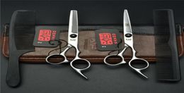 Ciseaux de cheveux Japon 440c Original 60 Set de coiffure professionnelle Set Barber Coute Cishsor Scissor Haircut67949762919089