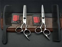 Ciseaux de cheveux Japon 440c Original 60 Set de coiffure professionnelle Set Barber Coute Cishsor Scissor Haircut67949762439457