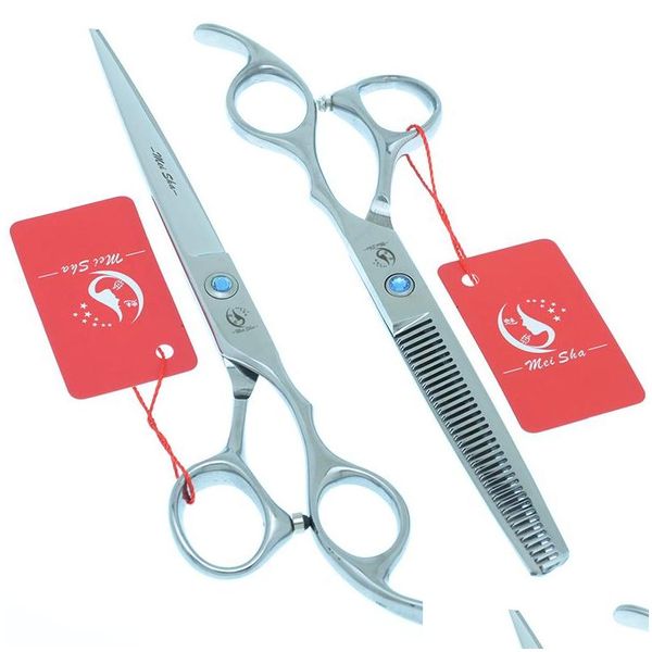 Ciseaux de cheveux Meisha 7 pouces Coupe 6 5 Éclairage Big Set Japan Steel Coiffage Sylling Salon Barber Barber Tool DHCGL