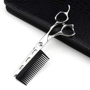 Ciseaux de cheveux Nouveaux professionnels JP440C Steel 6 pouces 2-en-1 coiffeur coiffeur avec coiffeur de peigne Q240426 Q240426