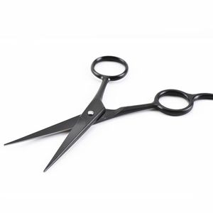 Hair Scissors Professional 4 '' Black Small Makeup Cut Neus Trimmer Haircut Shears Wenkbrauw Cutting Barber Hairdresser
