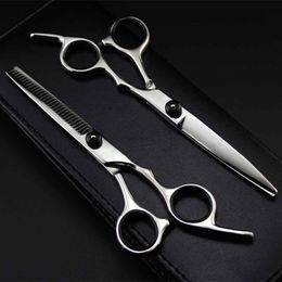 Haarschaar professioneel Japan 4cr 6 inch zwart geknipte haarschaar geknipt schietdunnen dunner wordende kapper snijden scharen dressoir 230325