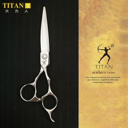 Ciseaux de cheveux Titan professionnel coiffeur cheveux ciseaux salon de coupe ciseaux de coiffure ciseaux Japon vg10 acier 230215