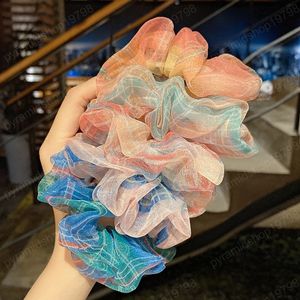 Haar scrunchies mode eenvoudige basis elastische haarbanden paardenstaart houder plaid scrunchie meisje vrouwen verse ins zoet