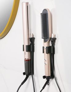 Support de fer à lisser support Salon de coiffure style fer à friser bigoudi organisateur de rangement support de support en alliage d'aluminium noir 06155771372