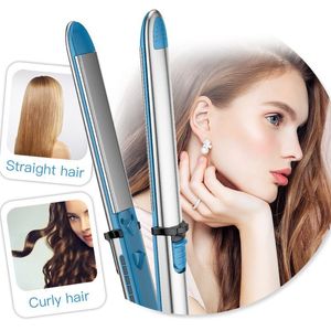 Lisseur à cheveux Mise en forme simple et rapide pour cheveux mouillés ou secs Fer à friser électrique Fers à lisser Lissage Outils de coiffure avec boîte