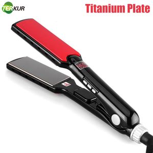 Planchas para el cabello Placa de aleación de 1,5 pulgadas Plancha para el cabello MCH Calentamiento rápido Recto 480F Plancha profesional Pantalla LCD Herramienta de peinado 230626