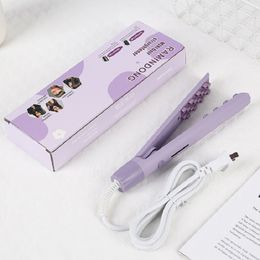 Planchas para el cabello Plancha para el cabello esponjosa Plancha rizadora Rejilla 3D Rizador Férula Iones negativos Corrugador para el cabello Cerámica Maíz Permanente Herramientas de peinado 230912