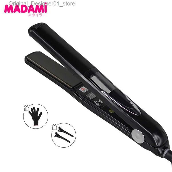 Fers à lisser Haute température cheveux fer plat 470F titane vibrant kératine soins des cheveux lisseur bigoudi professionnel Salon outils de coiffure Q240124