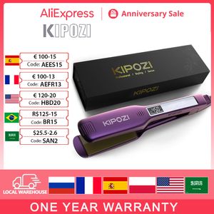 Haar rechters Kipozi KP 139 Professionele rechters Fast Heat Smart Timer Flat Iron met LCD Display Curling and Reversning Salon 230329