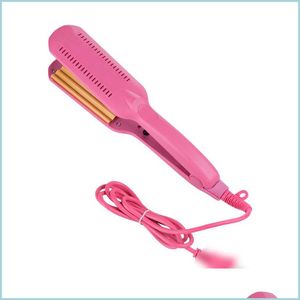 Lisseur Cheveux Professionnel Crimper Céramique Ondulée Bigoudi Fer À Friser Cheveux Styler Électrique Ondulation Vague Pour Drop Delive Dhvrh