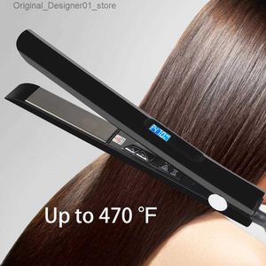 Planchas para el cabello Plancha para el cabello profesional Rizador 1 pulgada Placa de titanio 470 Tratamiento de queratina Planchas alisadoras Calentamiento rápido Plancha plana Q240124