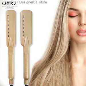 Planchas para el cabello QXXZ Plancha para el cabello Plancha profesional Calentamiento suave Férula Cinco engranajes Temperatura Seco Húmedo Permanente Herramienta de peinado Envío gratis Q240124