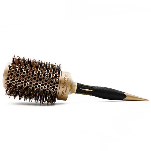 Lisseurs à cheveux Brosse à cheveux ronde Brosse thermique Peigne Nano Techbology Peigne thermique pour friser les cheveux Lissage Style 231213