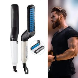 Lison les lissers de coiffure Appareils de style Brussage à barbe rapide Brusque électrique Massage de la chaleur de chaleur de chaleur pour hommes 231211