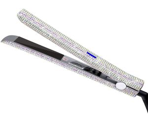 Stijltangen Titanium Stijltang voor Haren Professionele Diamant Haarstijltang 2 in 1 Rechttrekken Curling Flattenin8197983