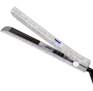 Stijltangen Titanium Stijltang voor Haren Professionele Diamant Haarstijltang 2 in 1 Rechttrekken Curling Flattenin3641561