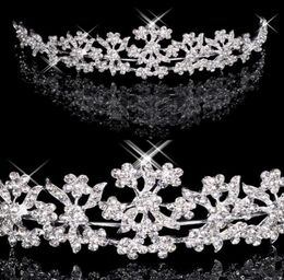 Tiaras à cheveux en stock en diamant en diamant en diamant de mariage couronne de poils