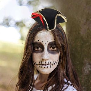 Haarband Nieuwe hoofdband Feestaccessoire Halloween Cosplay Hoofdtooi Prop Stof Piraathoed Prestaties 230920