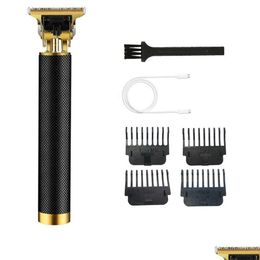 Tondeuse à cheveux 2021 Tondeuse à cheveux électrique T9 pour hommes rasoir rechargeable barbe barbier coupe Hine livraison directe produits capillaires H Dhorn