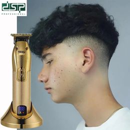 Cortadora de pelo 2023 T9 USB Clipper maquinilla eléctrica para cortar el pelo barbero afeitadora barba 0mm hombres máquina de corte para hombres 231102