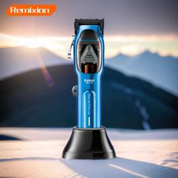 Trimmer de cheveux 9000rpm Coiffeur électrique avec charge sans fil par moteur professionnel KM-1763 Salon meilleur coiffeur Q240427