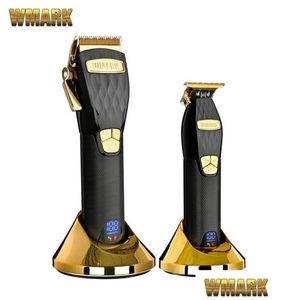 Tondeuse à cheveux Arrivées Wmark Tondeuse sans fil 5 vitesses de coupe NG 2032 2033 avec écran LCD électrique à lame conique 220712Gx Drop Delivery Dhsr2