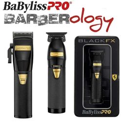 Trimmer de cheveux Babyiisspro Blackfx Metal Series Clipper sans fil adapté aux barbiers et stylistes professionnels Q240427