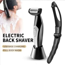 Trimmer de cheveux Electric Back Shaver Body Beauty Beauty Agg and aisse Q240427