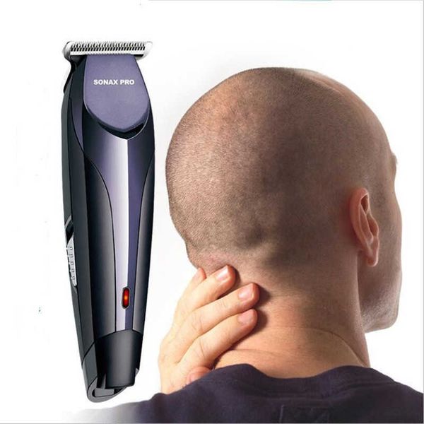 Cortadora de pelo eléctrica Zero Gap Head Trimme T 01mm hombre calavera calva Clipper estilo desvanecimiento máquina de corte de pelo cortador de pelo inalámbrico maquinilla de afeitar