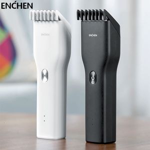 Haar Trimmer Enchen Boost USB Elektrische Clippers Trimmers voor mannen Volwassenen Kinderen Draadloos oplaadbare snijmachine Professional 230520