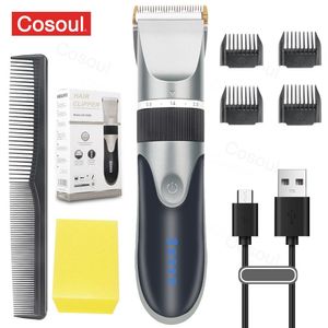 Haar Trimmer Hair Clipper Electric Barber Hair Trimmers voor mannen Volwassenen Kinderen Draadloos oplaadbare haar Cutter Machine Professional 230428