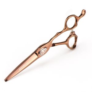 Tondeuse Japan 440c Professionele Kappersschaar 6 inch Kapper Scherpe Schaar Haar Stylist Gewijd Haar Schaar Sets Rose Goud W220921