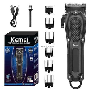 Hair Trimmer Kemei adjustable hair clipper for men professional hair trimmer electric cordless beard hair cutting machine USB rechargeableL2402