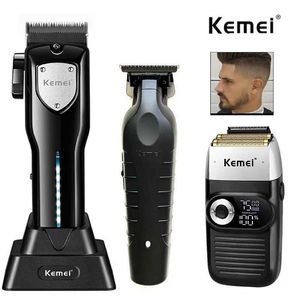 Trimmer de cheveux Kemei-professionnel Hair Clipper Kit Electric Shaver Male Hair Machine Machine Machine Machine KM-2299 KM-2026KM-5083 T240507