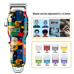 Hair Trimmer KM Professional Hair Clipper Rechargeable Hair Trimmer For Men Shaver Hair Cutting Machine Barber Accessories Cut Machin Beard 230617