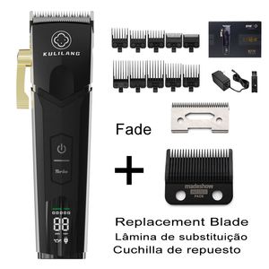 Hair Trimmer Kulilang Madeshow R77F Clipper with Replacement Blade for Men Professional Rechargeable Cutting Machine 231102