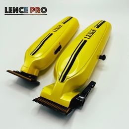 Recortador de cabello Lence Bumblebe Clipper profesional Diamante mejorado como cuchillas recubiertas 7200rpm Cuerpo de metal 8 calibrador Cabeza de aceite