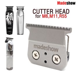 Cortadora de cabello Madeshow M6 M11 Kulilang R55 Cortadora de cabello profesional 0 mm Hoja original Máquina para cortar cabello Cabezal de corte reemplazable 230613