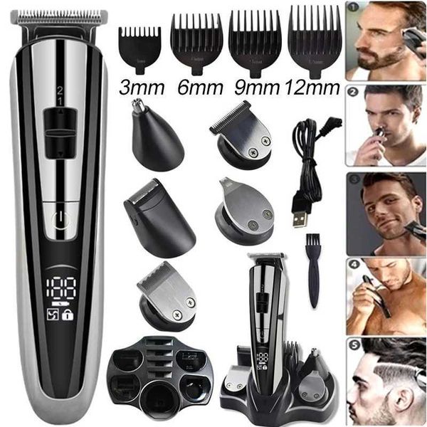 Trimmer des cheveux Mentes Electric Shaver Trimeuse de cheveux multifonctionnelle Kit de beauté corporelle HOMME Q240427