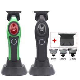 Hair Trimmer Mens Hair Clipper DLC Blade Professional USB Base Charger T Précision Machine d'usinage Q240427