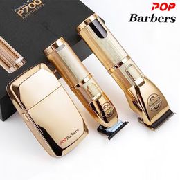 Haar Trimmer Pop Barbers P800 P700 P600 Hair Clipper Hair Trimmer For Men Professional Barber Hair Cutting Machine Finishing Haircut 230519