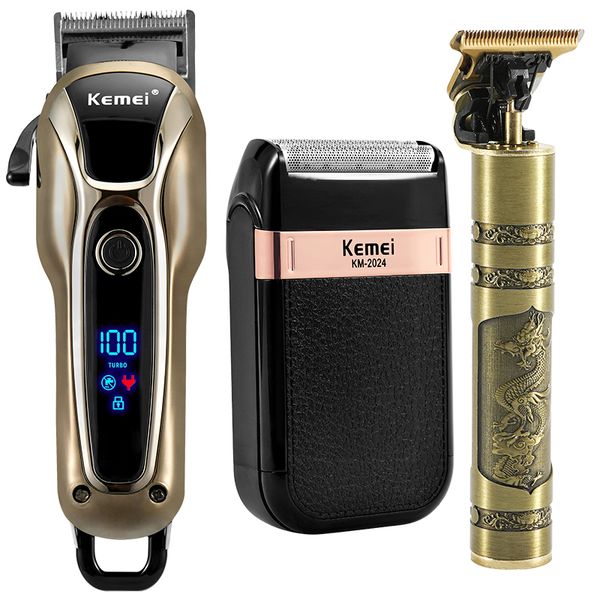 Tondeuse à cheveux professionnel barbier rechargeable électrique machine de découpe de précision barbe tondeuse rasoir sans fil 230715